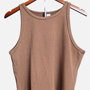 Divided by H&M High Neck Brown Tank Top Womens Size XXL